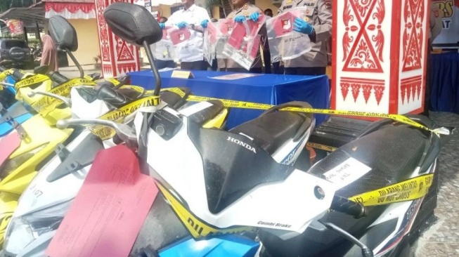 Komplotan Curanmor di Pasaman Barat Maling Demi Beli Narkoba, 9 Sepeda Motor Disita Polisi