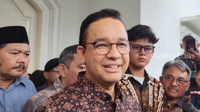 Eks Gubernur DKI Anies Baswedan. (Suara.com/Fakhro)