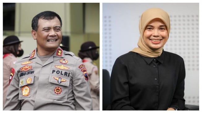 Irjen Pol Ahmad Luthfi dan Siti Atikoh. [Suara.com/dok]