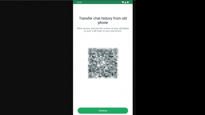 Kode QR di WhatsApp untuk transfer obrolan. [WABetaInfo]