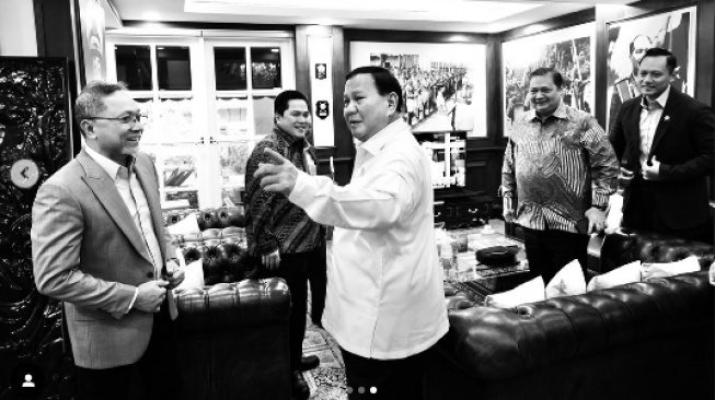 Prabowo Pamer Kongkow Bareng AHY, Airlangga, hingga Zulhas, Erick Thohir Ikutan Nimbrung, Kode Apa Nih?