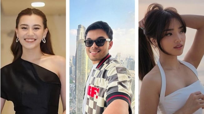 Kolase foto Aaliyah Masaid, Thariq Halilintar dan Fujianti Utami. (Instagram)