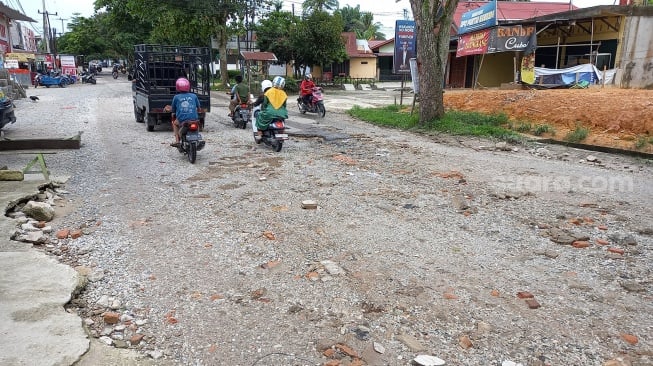 Dijanjikan Pj Gubernur Cepat Diperbaiki, Ini Kondisi Terkini Jalan Cipta Karya Pekanbaru