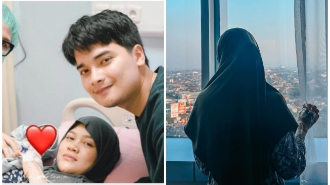 Beda dari Henny Rahman, Larissa Chou enggan ekspos wajah pasca lahiran (kolase TikTok/@sigemoy.story & Instagram/@larissachou)