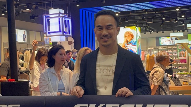 Joe Taslim ditemui di Senayan, Jakarta Pusat pada Jumat (21/6/2024) [Suara.com/Rena Pangesti]