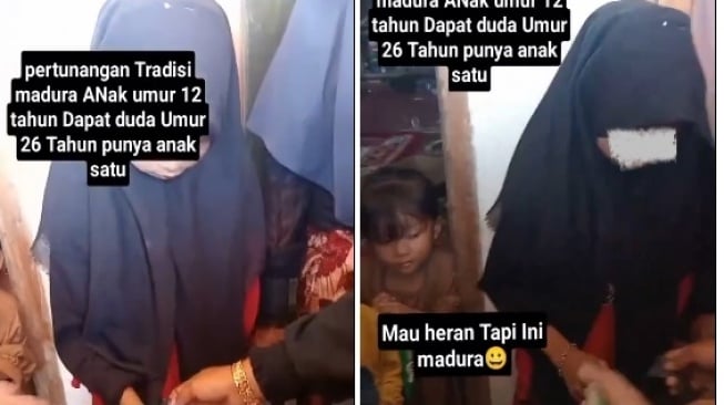 Heboh Bocah 12 Tahun di Madura Dilamar Duda. [X]