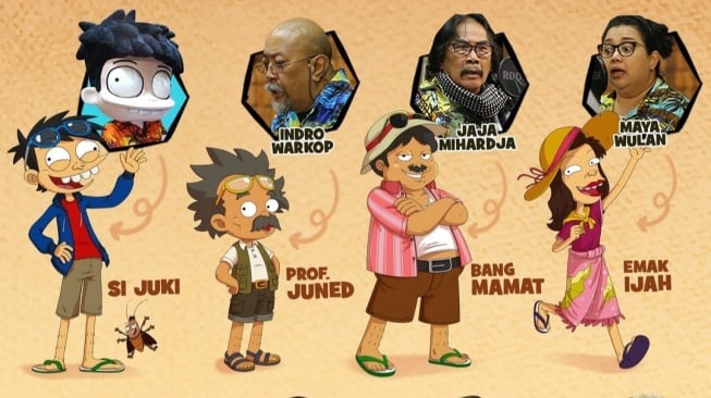 Jajaran pengisi suara film animasi si Juki (Instagram)