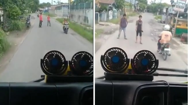 Jalanan Tanjung Morawa Deli Serdang Viral Gegara Bikin Supir Truk Boncos