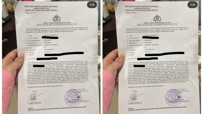 Denise Chariesta ungkap surat laporan polisi (Instagram/@jadenbowenyap)