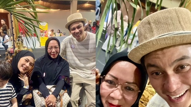 Baim Wong dan Paula Verhoeven di acara kenaikan sekolah anaknya (Instagram)