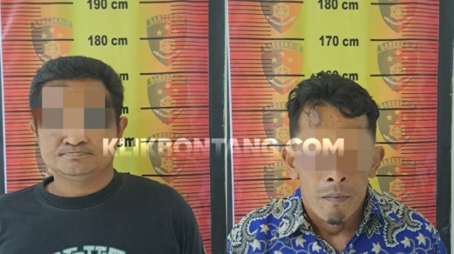 2 pengedar sabu diringkus di jalan poros Bontang-Samarinda. [KlikKaltim.com]