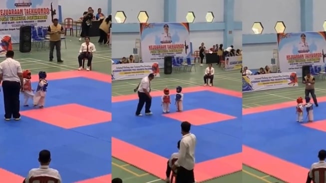 Ini Jadinya Jika Balita Ikut Kejuaraan Taekwondo: Lagi Mager Disuruh Berantem