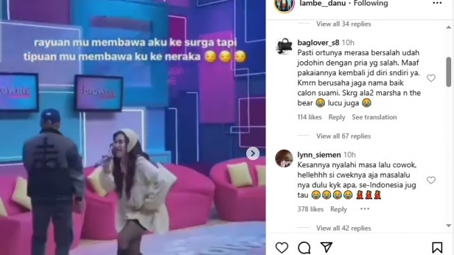 penampilan Ayu Ting Ting di acara Brownis (Instagram/@lambe__danu)