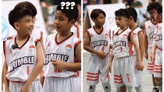 Momen Lucu Jan Ethes Main Basket, Warganet Malah Salah Fokus Antrean Barisan: Lah Kok Nyelak