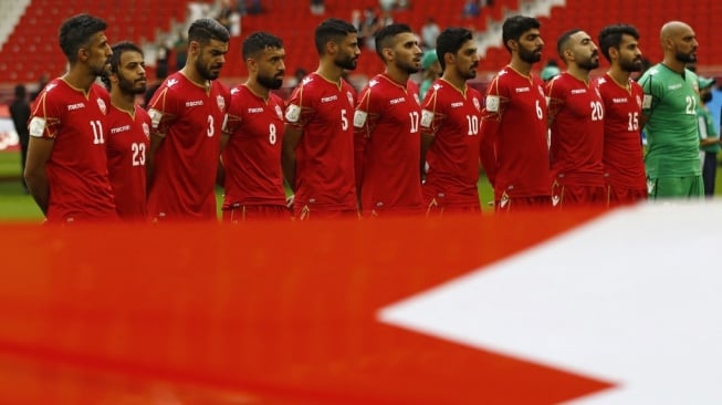 Para pemain Timnas Bahrain. [Khaled DESOUKI / AFP]