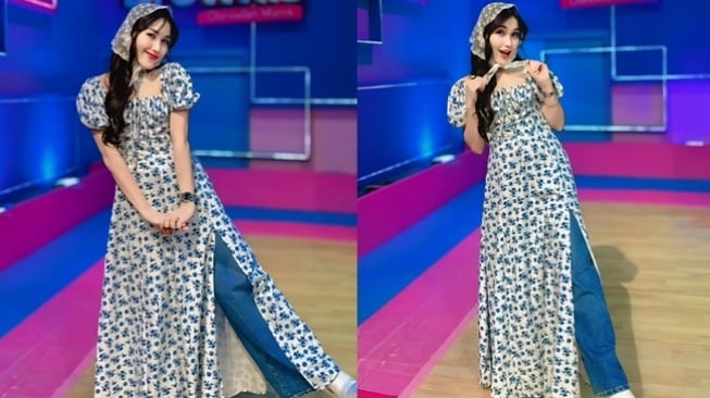 Gaya Ayu Ting Ting Pakai Outfit Ala Artis Korea (instagram/ayutingting92)