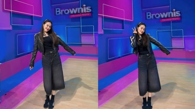 Gaya Ayu Ting Ting Pakai Outfit Ala Artis Korea (instagram/ayutingting92)