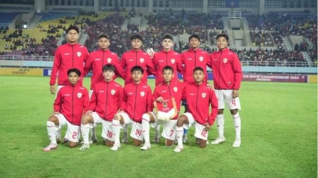 Skuad Timnas Indonesia U-16 di Ajang ASEAN U-16 Boys Championship 2024. (pssi.org)