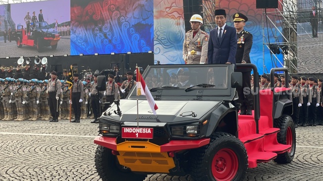 Presiden Jokowi di HUT Bhayangkara: Terima Kasih atas Kerja Keras Seluruh Anggota Polri