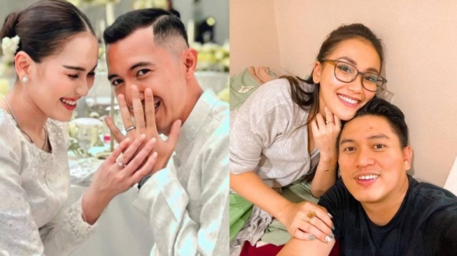 Kolase Ayu Ting Ting-Lettu Muhammad Fardana dan Ayu Ting Ting-Adit Jayusman [Instagram]