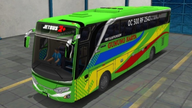 7 MOD Bus Simulator Indonesia, Livery Full Strobo Tinggal Pakai