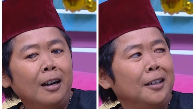 warganet soroti mata Adul saat menjadi bintang tamu acara Brownis (TikTok/@brownisttv)