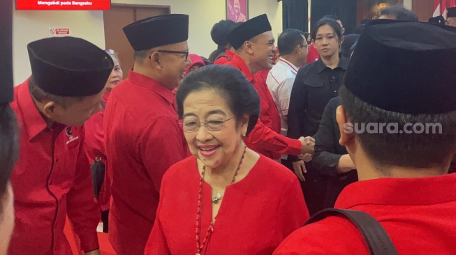 Ketua Umum DPP PDI Perjuangan, Megawati Soekarnoputri. (Suara.com/Bagas)