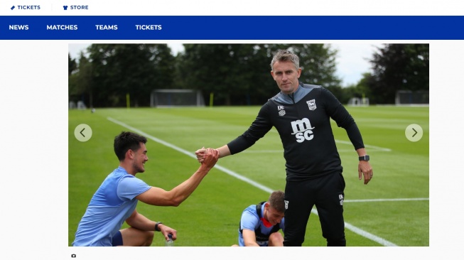 Elkan Baggott ikut latihan Ipswich Town. (Dok. Ipswich Town)