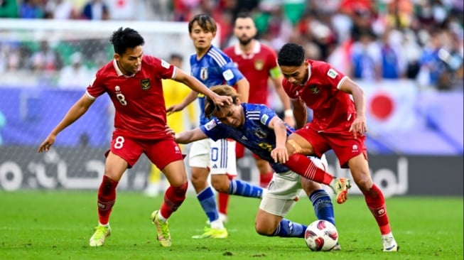 Momen timnas Indonesia vs Jepang di Piala Asia 2023. (Dok. PSSI)