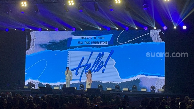 Fan meeting Ahn Bo Hyun di Hotel Pullman, Jakarta Barat pada Sabtu (6/7/2024) [Suara.com/Rena Pangesti]