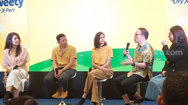 Ringgo Agus Rahman dan Sabai Morscheck ditemui di SCBD, Jakarta Selatan pada Jumat (5/7/2024) [Suara.com/Rena Pangesti]