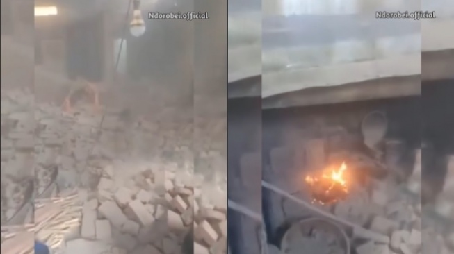 Ngeri! Dampak Gempa Batang: Bangunan Roboh Hingga Batu Bata Berhamburan