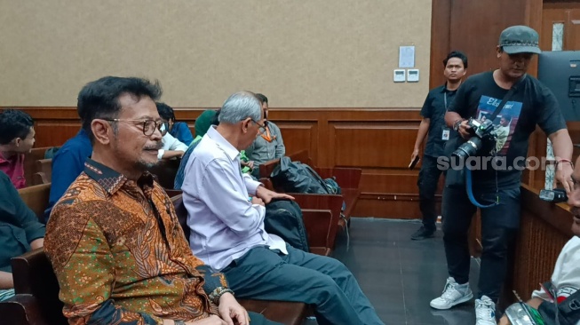 Mantan Menteri Pertanian Syahrul Yasin Limpo. (Suara.com/Dea)