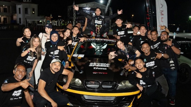 Potret Al Ghazali Ikuti Kejuaraan Drifting. (Instagram/alghazali7)