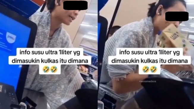 Video Ibu Ini Marah-Marah di Minimarket dan Minta Uang Balik gara-gara susu UHT tidak dingin [Ist/X/@_NeverAlonely]