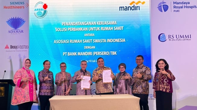 Gandeng ARSSI, Bank Mandiri Layani Transaksi Keuangan Perkuat Rumah Sakit