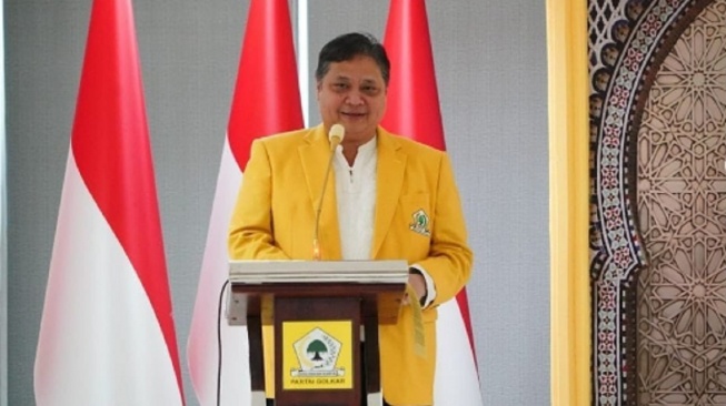 Ketua Umum Partai Golkar Airlangga Hartarto. (bidik layar Instagram)