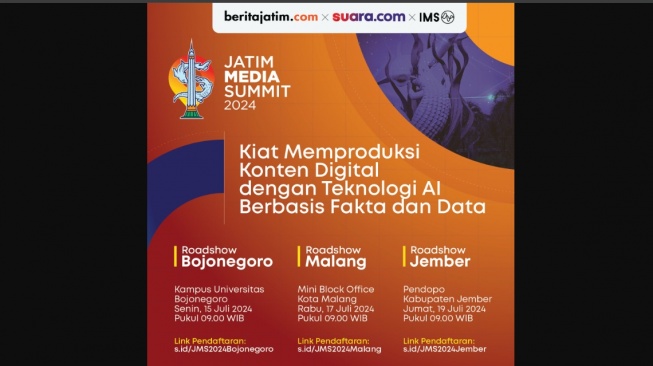 Gandeng Komunitas dan Content Creator, Jatim Media Summit 2024 Gelar Roadshow di Tiga Kota