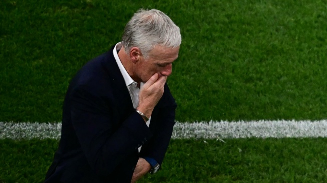 Federasi Sepak Bola Prancis (FFF) resmi mengumumkan perpanjangan kontrak Didier Deschamps sebagai pelatih timnas Prancis. (AFP)