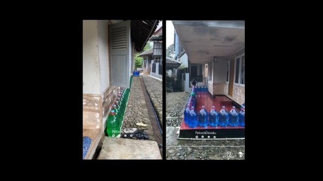 Penampakan Kampung Galon. [TikTok/@pelosokdesaku]