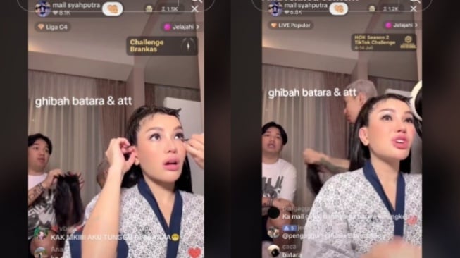 Obrolan Mail Syahputra dan Nikita Mirzani (TikTok/arhanbucinazizah)