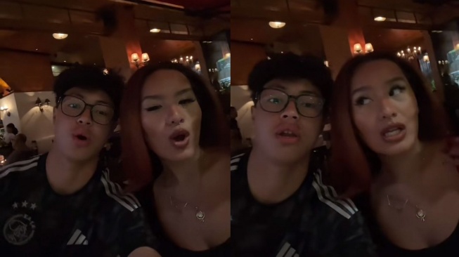 Potret Keanu Massaid dan Zahwa Massaid (TikTok/keanuu999)