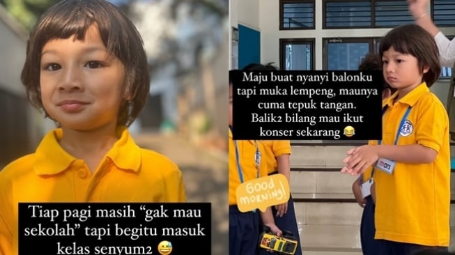 Potret Anak Artis di Hari Pertama Sekolah (Instagram/sabaidieter)