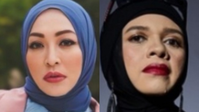 Adu Style Hijab Geni Faruk dan Angelina Sondakh, Makin Menyala usai Besanan