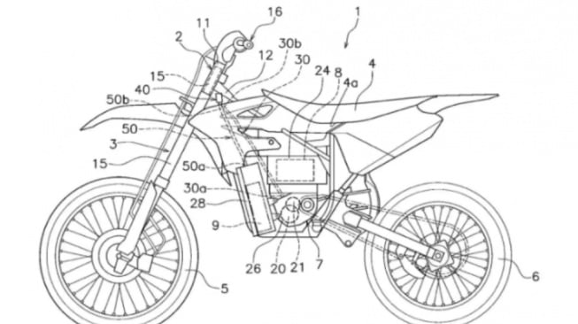 Gambar paten teknologi kopling motor listrik Yamaha (2banh.vn)