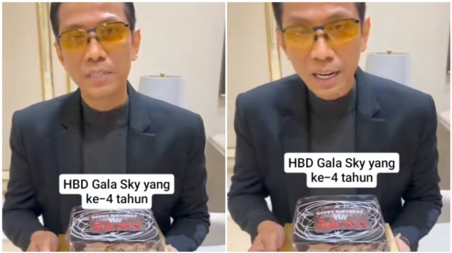 Ucapan Ultah Gala dari Doddy Sudrajat, Netizen Malah Salfok Kue Ulang Tahunnya