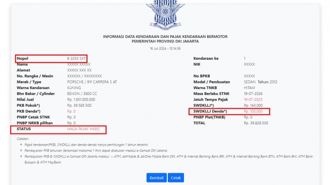 Thariq Halilintar dan Porsche 911 Carrera S 2012. (Samsat DKI Jakarta)