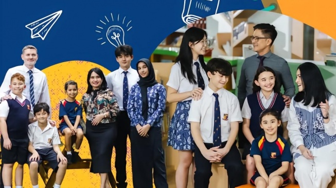 Poster tahun ajaran baru di sekolah Rafathar Malik Ahmad (TikTok/scrolltiktokaja)