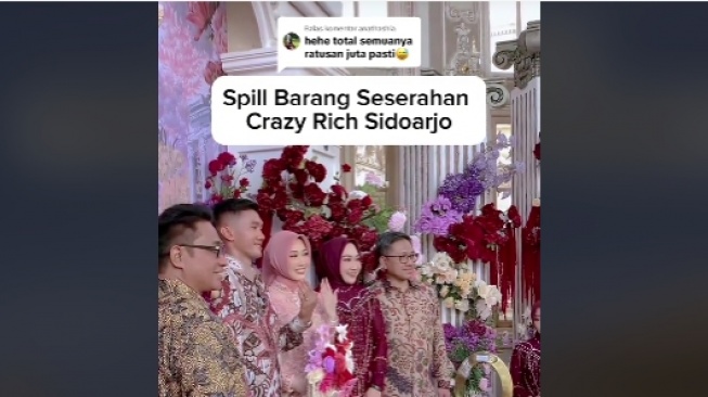 Viral Isi Seserahan Lamaran Sultan Sidoarjo Bertabur Barang Branded, Netizen: Ini yang Katanya Acara Sederhana?