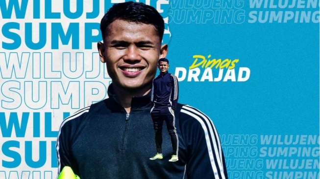 Poster Pengumuman Perekrutan Striker Timnas Indonesia, Dimas Drajad oleh Persib Bandung. (persib.co.id)